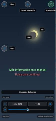 Eclipse 2026 AR Captura de pantalla de la aplicación