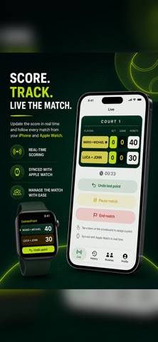 Golden Point Live Tennis Padel captura de pantalla