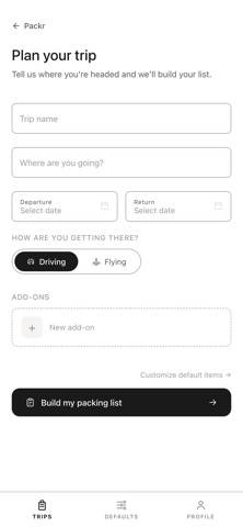 Packr: Smart Packing Lists screenshot #4