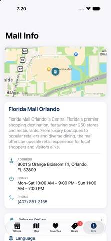 Florida Mall Orlando App screenshot