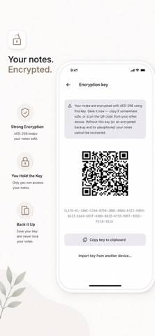 Privacy Notes (Offline) Captura de pantalla de la aplicación