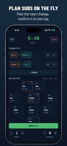 Fair Play: Soccer Subs App screenshot