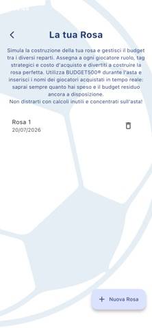 Budget500 Schermata dell'app