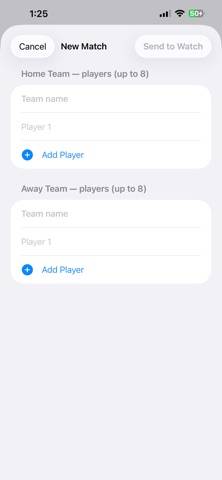 Match Score Tracker App skärmdump