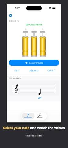 Bb Trumpet Key Identifier skärmdump