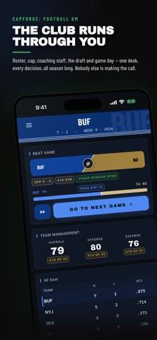 CapForge: Football GM game screenshot