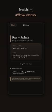 OpenSeason: Dates & Draws App screenshot