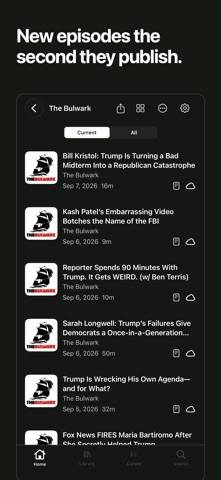 Parasocial: A Podcast Player Bildschirmfoto
