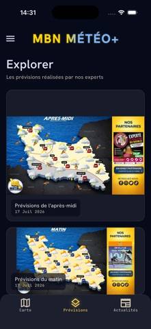 MBN Météo plus Capture d'écran de l'application