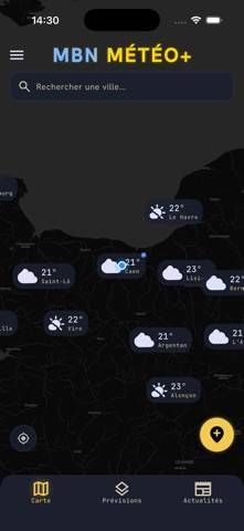 MBN Météo plus Capture d'écran de l'application