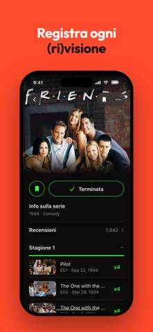Bingers: traccia serie e film Schermata dell'app