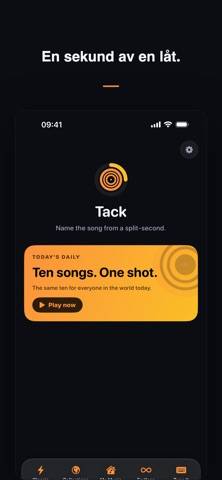Tack — Song Quiz skärmdump