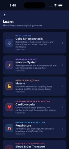 Physiology Arena game screenshot