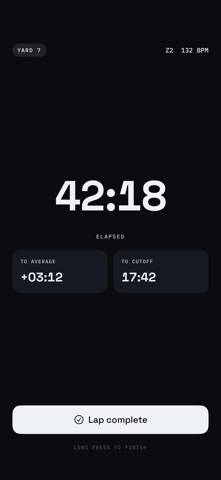 BackyardPace App screenshot