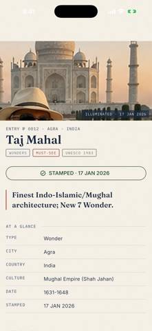 Videnda The Stamped Atlas App screenshot