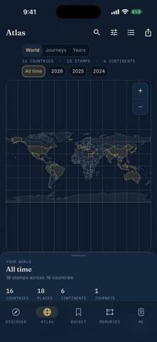 Videnda The Stamped Atlas App screenshot