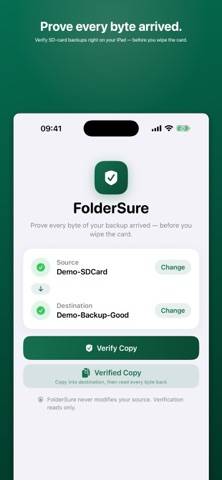 FolderSure: Verify SD Backups