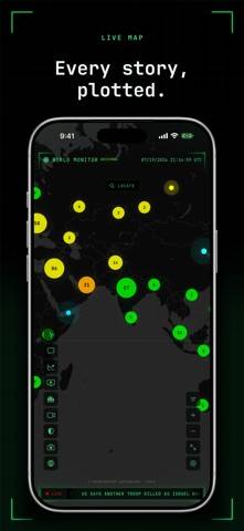 World Monitor — Live OSINT captura de pantalla