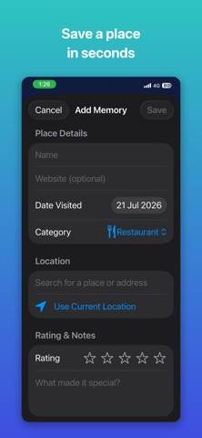 Come Back One day App screenshot