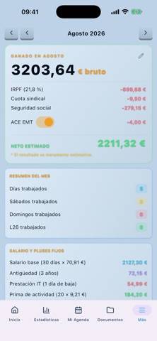 AgendaBus Captura de pantalla de la aplicación