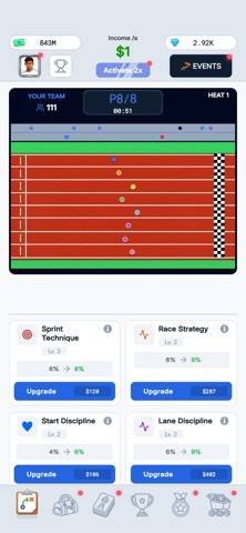 Track Star - Team Manager Idle captura de pantalla