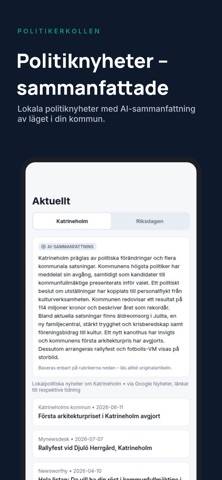 Politikerkollen App skärmdump