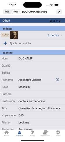 Heredis 2027 Capture d'écran de l'application