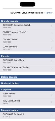 Heredis 2027 Capture d'écran de l'application