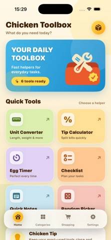Chicken Toolbox Schermata dell'app
