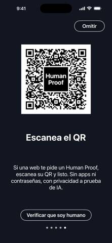 Secuware Human Proof Captura de pantalla de la aplicación