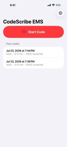 CodeScribe EMS App screenshot