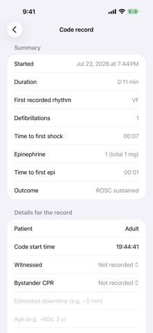 CodeScribe EMS App screenshot