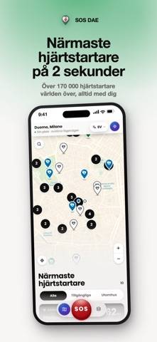 SOS DAE App skärmdump
