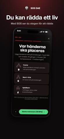 SOS DAE App skärmdump