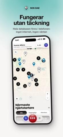 SOS DAE App skärmdump