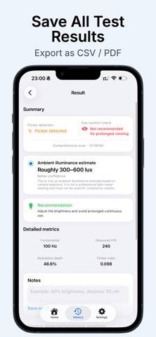Flicker Insight: PWM Test App skärmdump