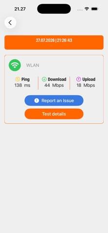 CMC Speed Test App screenshot
