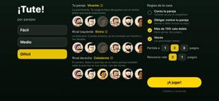 Tute Cartas clásicas captura de pantalla del juego