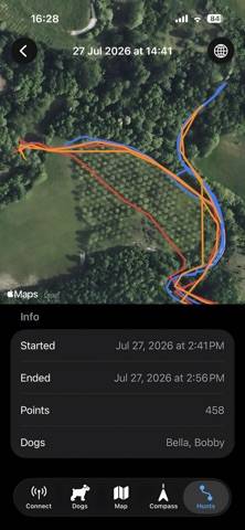 GPS DTR 25000 Hunting Tracker Capture d'écran de l'application