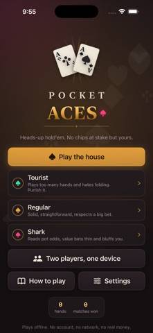 Pocket Aces: Full House game screenshot
