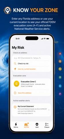 HurriZone: Hurricane Tracker App screenshot