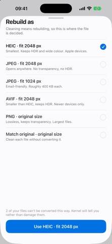 Kernel File Sanitizer Captura de pantalla de la aplicación