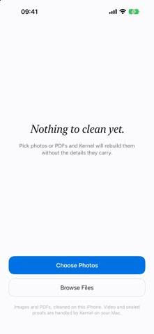 Kernel File Sanitizer Captura de pantalla de la aplicación
