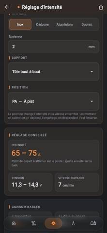 WeldUp Pocket Capture d'écran de l'application