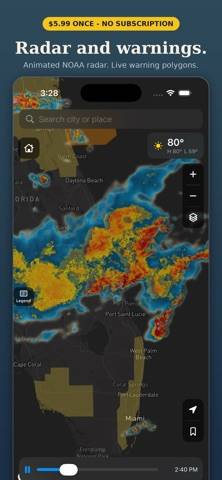 Weathervane: Live Radar Map screenshot
