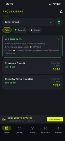 TrackBuddy - Prove Libere Moto immagine dello schermo