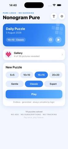 Nonogram Pure schermata del gioco