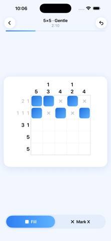 Nonogram Pure schermata del gioco
