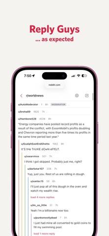 Wallflower App-Screenshot