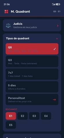 Mossos Quadrant Captura de pantalla de la aplicación